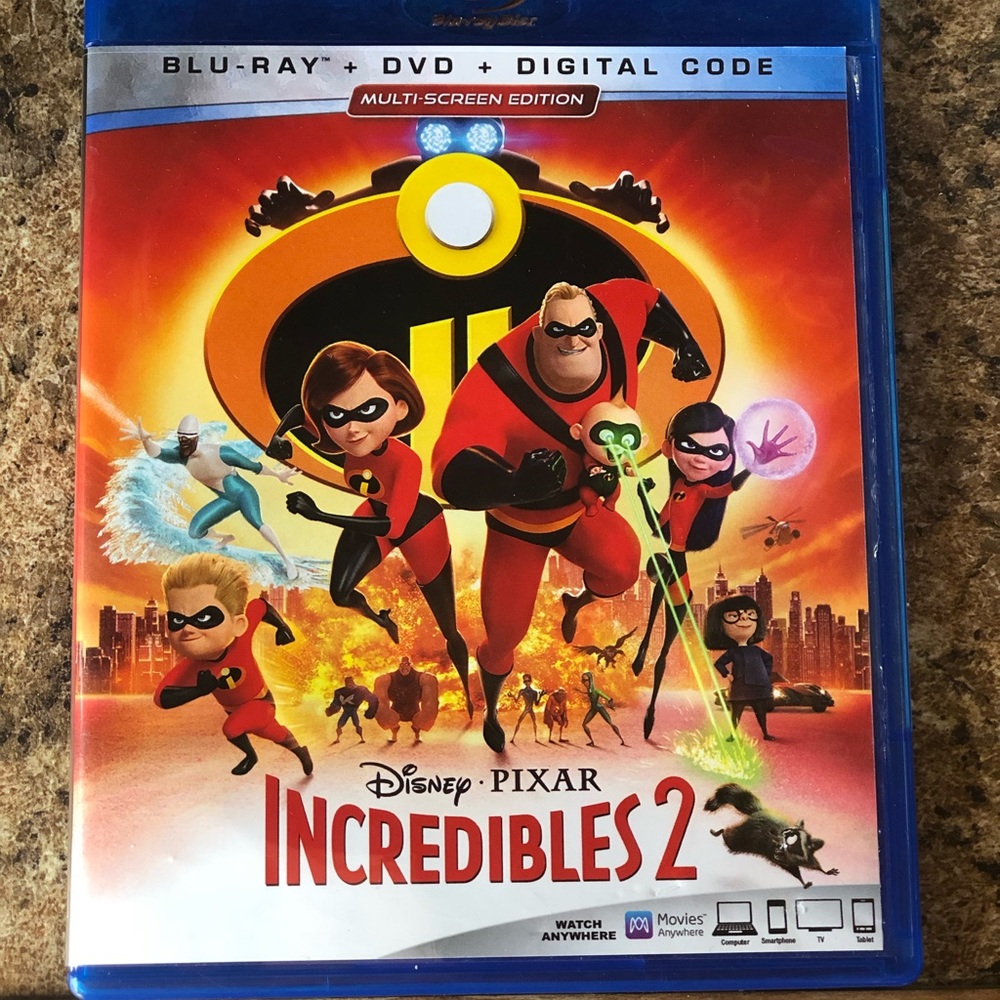 Incredibles 2 Blu-Ray DVD